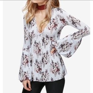 free people bell sleeve xs